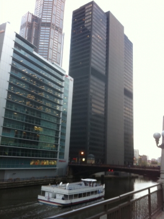 Chicago River outside of Union Station