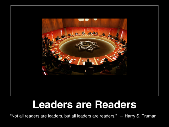 Leaders are readers truman MHProNews