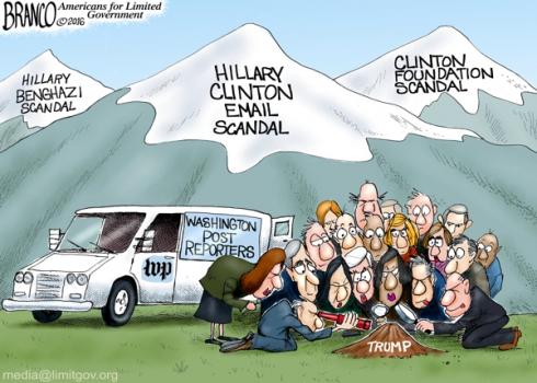 Hillary's Mountains to Trump's MoleHills