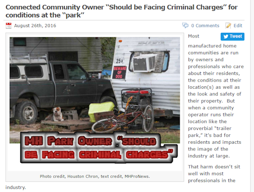 ConnectedCommunityOwnerShouldFaceCriminalChargesDailyBusinessNews-MHProNews-