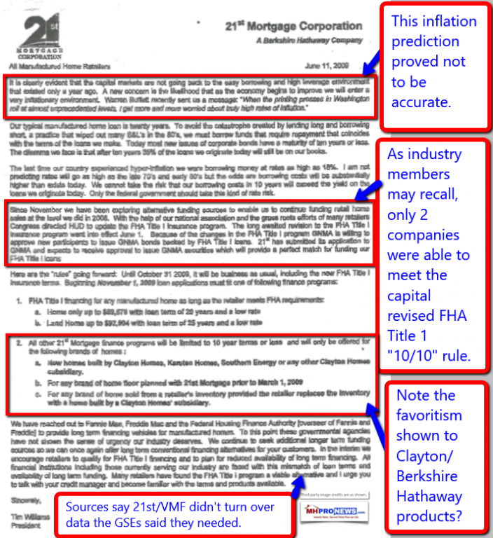 21stMortgageCorpTimWillamsJune112009LetterBerkshireHathawayWarrenBuffettClaytonHomesManufacturedHousingIndustryDailyBusinessNewsMHProNews-704x768 (1)