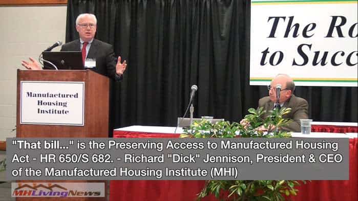 RichardDickJennisonManufacturedHousingInstituteMHIPresidentCEOIndustryMHLivingNewsDailyBuisnessNewsMastheadBlogMHProNews