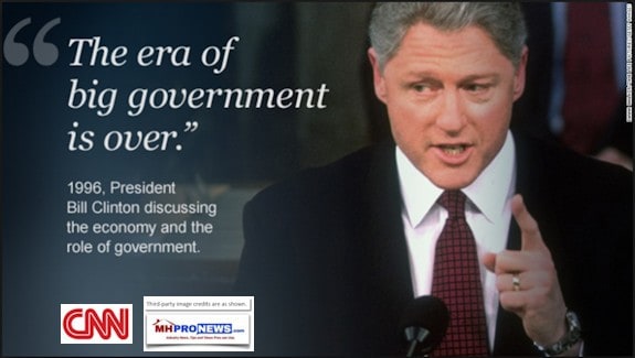 EraOfBigGovernmentIsOverCNNPresidentBillClintonDailyBusinessNewsMHProNews