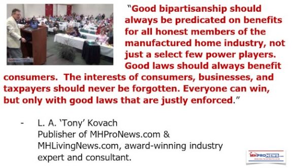 LATonyKovachGoodBipartisanshipShouldalwaysBepredicatedBenefitallhonestindustrymembersnotslectfewquote