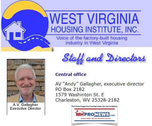 WestVirginaHousingInstituteWVHIAndyGallagherExecDirectorPhotoLogoDailyBusinessNewsMastheadMHProNews