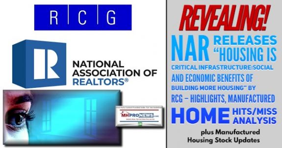 NARlogoRosenConsultingGroupLogoRevealingNARreleasesHousingCriticalInfrasctureEconomicBenefitsBuildingMoreHousingHighlightsManufacturedHomeHitsMissAnalysisMHProNews