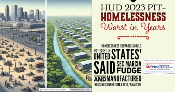HUD2023PIT–HomelessnessWorstInYears-'HomelessnessSolvableShouldNotExistInUnitedStates'SaidSecMarciaFudgeHomelessnessAndManufacturedHousingConnectionFactsAnalysisMHProNews