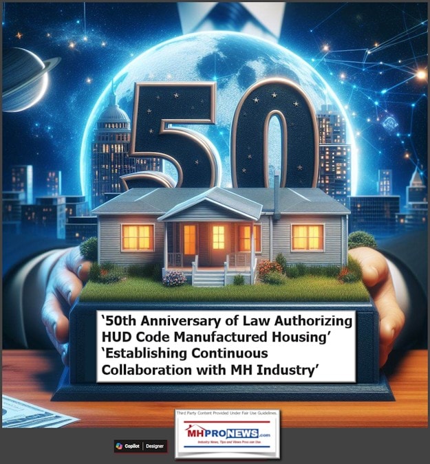 ‘50th Anniversary of Law Authorizing HUD Code Manufactured Housing’ ‘Establishing Continuous Collaboration with MH Industry’ MHProNews