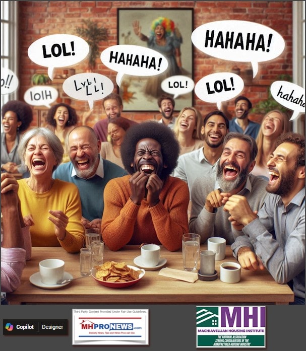 LaughterFromRoomFullOfProfessionalsLOL-HaHaHa-ManufacturedHousingInstituteLogoMHProNews