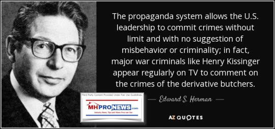 EdwardHermanNoamChomskyPropagandaSystemManufacturingConsentQuoteMHProNews