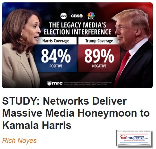 MRC-LegacyMediaGive84PercentFavorableCoveragetoHarrisWalz-89PercentUnfavorabletoTrump-VanceMHProNews