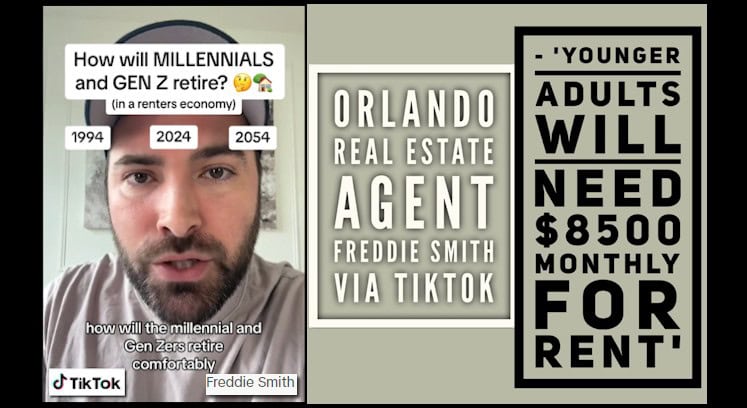 OrlandoRealEstateAgentFreddieSmithViaTikTokYoungerAdultsWillNeed$8500MonthlyForRentLATonyKovachForPatch