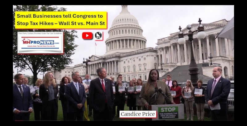 Small Businesses tell Congress to Stop Tax Hikes – Wall St vs. Main St Patch LATonyKovach 800x