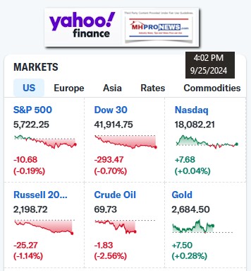 YahooFinance9MacroMarketEquitiesIndicators9.25.2024MHProNews