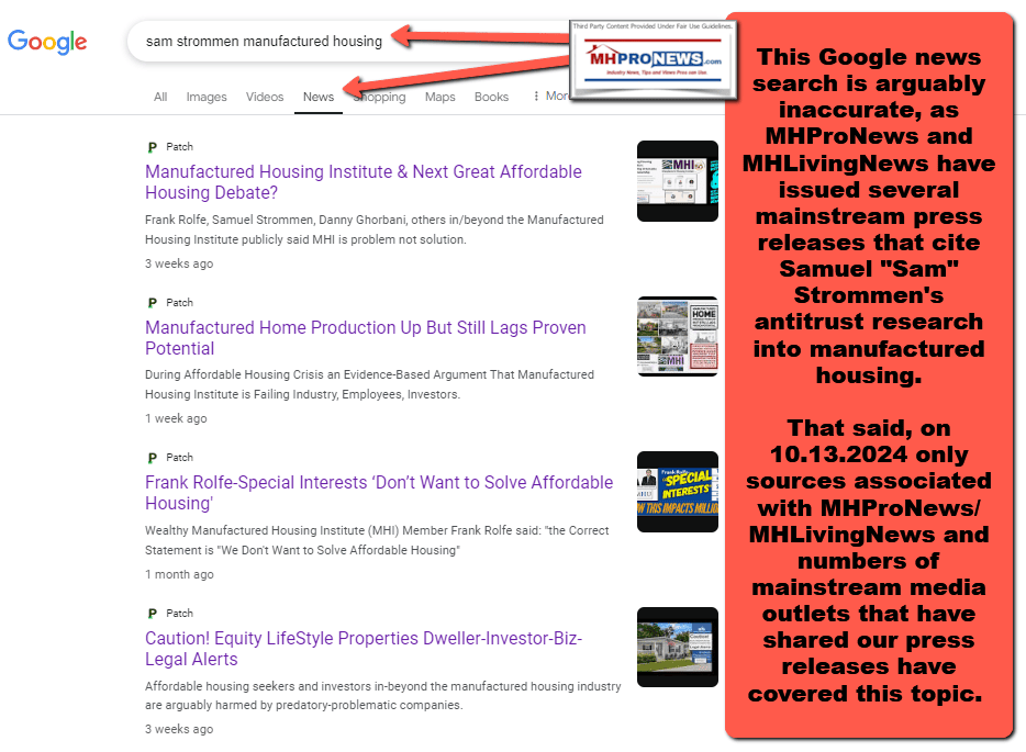 SamuelSamStrommenKnudsonLawAntitrustManufacturedHousingInstitutePatchMHProNewsMHLivingNews