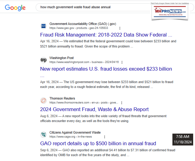 GoogleSearchHowMuchAnnualFederalWasteFraudAbuseOver500BillionAnnuallyMHProNews