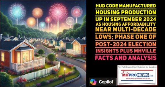 HUD_CodeManufacturedHousingProductionUpInSeptember2024AsHousingAffordabilityNearMultiDecadeLowsPhaseOneOfPost2024ElectionInsightsPlusMHVilleFactsAndAnalysisMHProNews