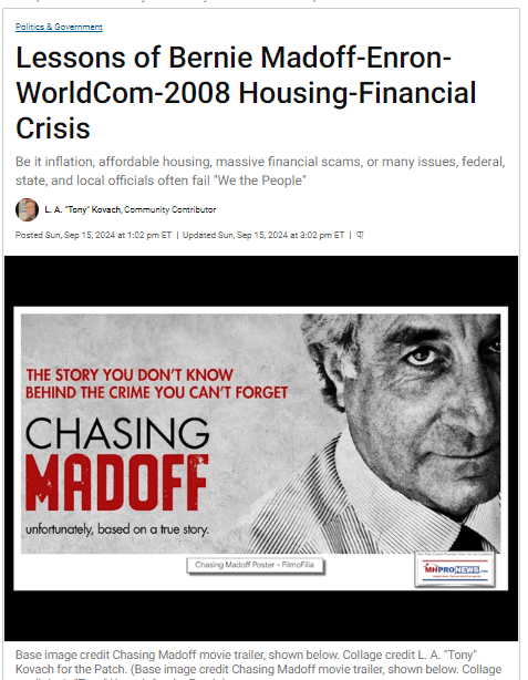 LesssonsOfBernieMadoffWorldCom2008HousingFinancialCrisisPatchScreenshot 2024-11-03 073605MHProNews