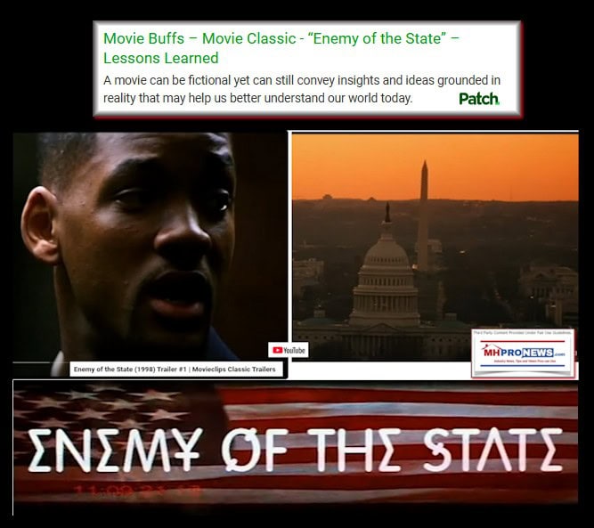 Movie Buffs – Movie Classic - “Enemy of the State” – Lessons Learned MHProNews' LATonyKovach For the Patch