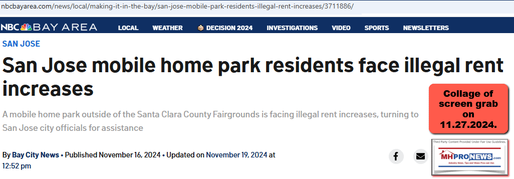 SanJoseMobileHomeParkResidentsFaceIllegalRentIncreasesNBC-BayArea-MHProNewsScreenGrab