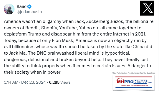 BaneX-OligarchExamplesFromLeft-ZuckerbergBezosVsElonMusk-TakeWealthLikeChinaDidJackMaMHProNews