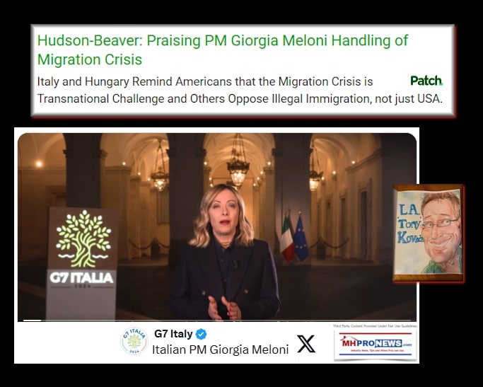 Hudson-BeaverPraisingPM_GiorgiaMeloniHandlingOfMigrationCrisisMHProNewsLATonyKovachPatch