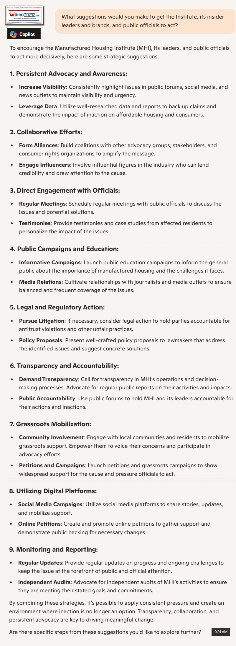 ManufacturedHousingInstituteSuggestionsByCopilotOnExposingCorruptionInGovtAssociationInsiderBusinessSpecialInterestsMHProNewsQ-A-