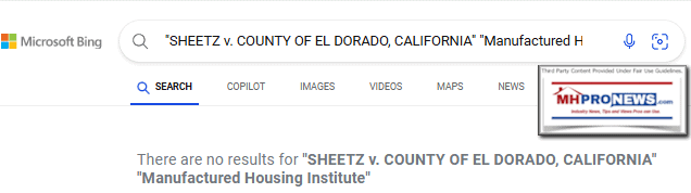 SheetzVs.ElDoradoCountyCA-PacificLegalManufacturedHousingInstituteGoogleSearchFactCheckManufacturedHomeProNewsMHProNews