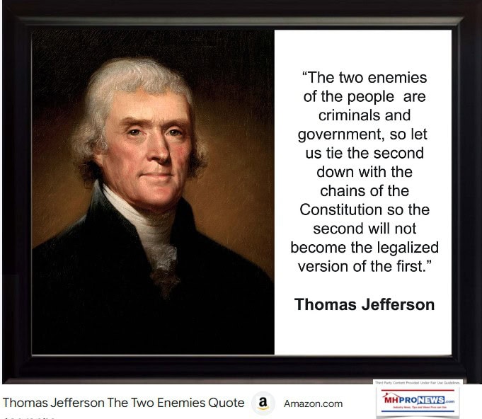 TheTwoEnemiesOfPeopleAreCriminalsAndTheGovtSoBindTheSecondDownWithTheChainsOftheConstitutionThosJeffersonQuoteMHProNews