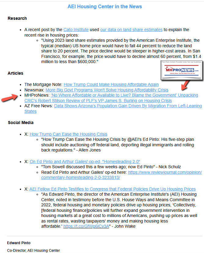 AEIHousingCenterCo-DirectorEdPintoEmailScreenshotWithArrows2025-01-22_08-26-35MHProNews