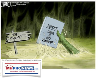 AF-BrancoTheSwamp-ThereIsNoSwampReportPoliticalCartoonBidenEra-MHProNews