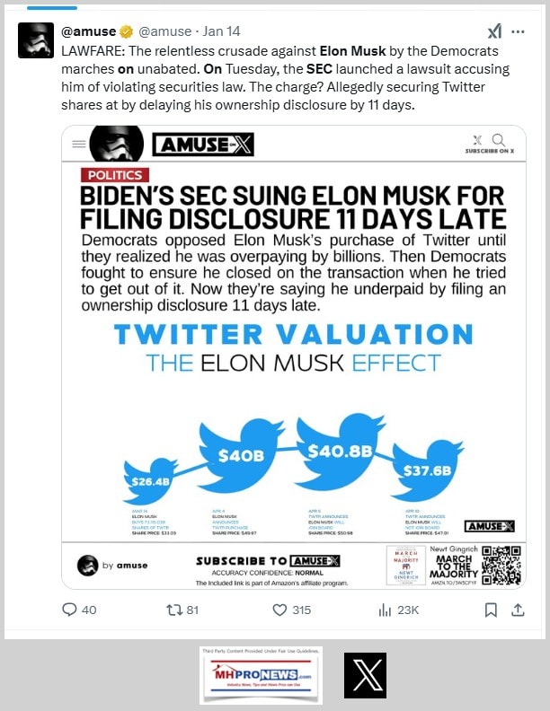 Biden'sSECSuingElonMuskForFilingDisclosure11DaysLateBeforeTwitterTakeover-MHProNewsXPostScreenshot 2025-01-16 001515