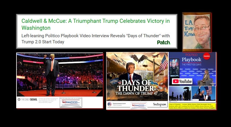 CaldwellMcCueTriumphantTrumpCelebratesVictoryInWashingtonDC-Left-LeaningPoliticoPlaybookVideoInterviewRevealsDaysOfThunderWithTrump2.0StartTodayPatchMHProNews