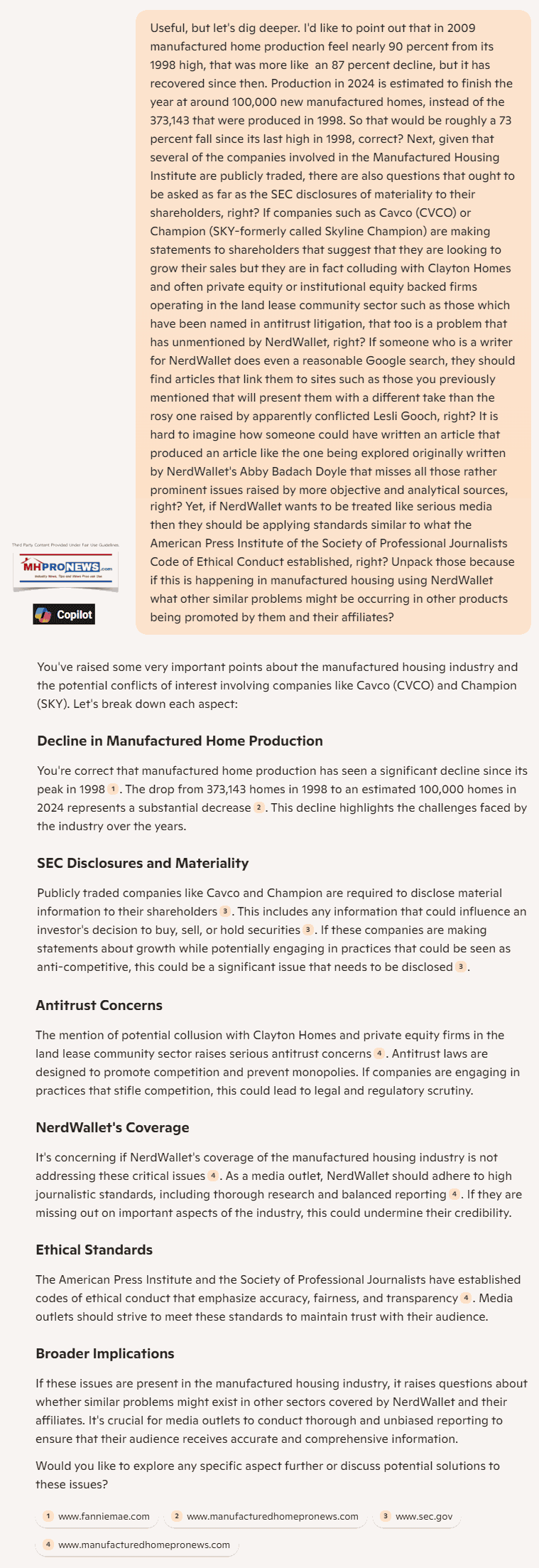 CopilotNerdWalletApparentlyLinkedCVCO-SKY-BRK-21stMortgageLesliGoochCEO-ManufacturedHousingInstituteVanderbiltClaytonHomesFactConflictsInterestMHProNewsAnalysis6