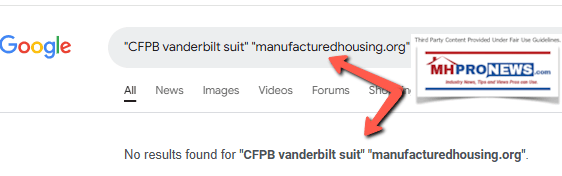 GoogleSearchCFPBSuitVanderbiltNoManufacturedHousingInstituteRemarks2025-01-07_09-38-27MHProNews