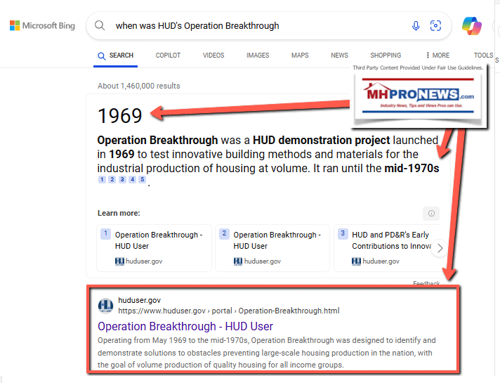 HUD-OperationBreakthroughSearch1969toMid1970sMHProNewsFactCheck