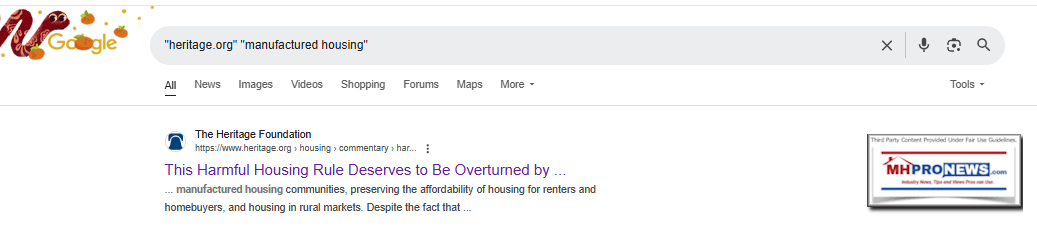 Heritage.org ManufacturedHousingScreenshot 2025-01-29 084937MHProNews