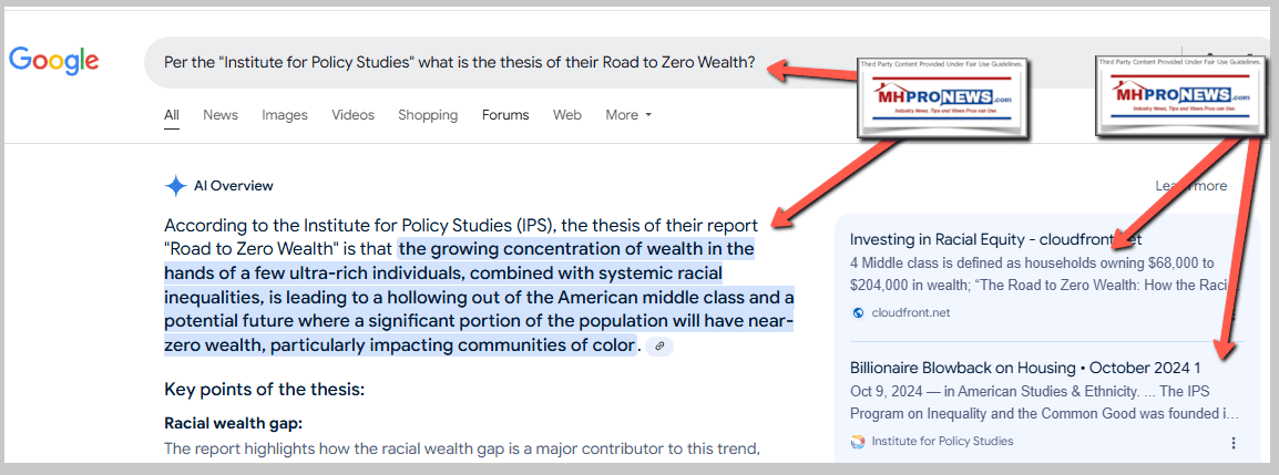 InstituteForPolicyStudiesRoadToZeroWealthNumbersOfBlacksHispanicsWhiteHouseholdsWillHaveZeroWealthInForeseableFutureLackOfAffordableHousingMHProNewsFactCheck