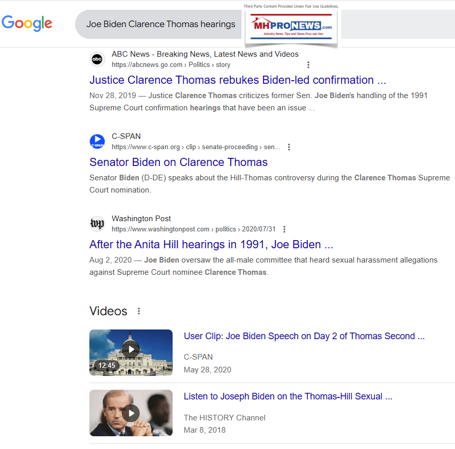 JoeBidenClarenceThomasHearingsScreenshot 2025-01-12 110200MHProNewsGoogleFactCheck