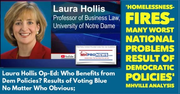 LauraHollisOpEdWhoBenefitsFromDemPoliciesResultsOfVotingBlueNoMatterWhoAreNowObviousExploredHomelessnesManyWorstNationalProblemsResultofDemocraticPoliciesMHProNews