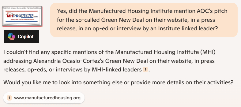 ManufacturedHousingInstituteGreenNewDeal-CopilotMHProNews