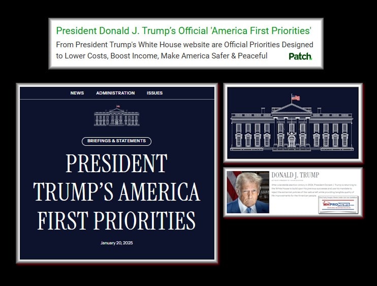 PresidentDonaldJ.TrumpOfficialAmericaFirstPrioritiesFromPresidentTrumpWhiteHouseWebsiteAreOfficialPrioritiesDesignedToLowerCostsBoostIncomeMakeAmericaSaferPeacefulMHProNewsPatch