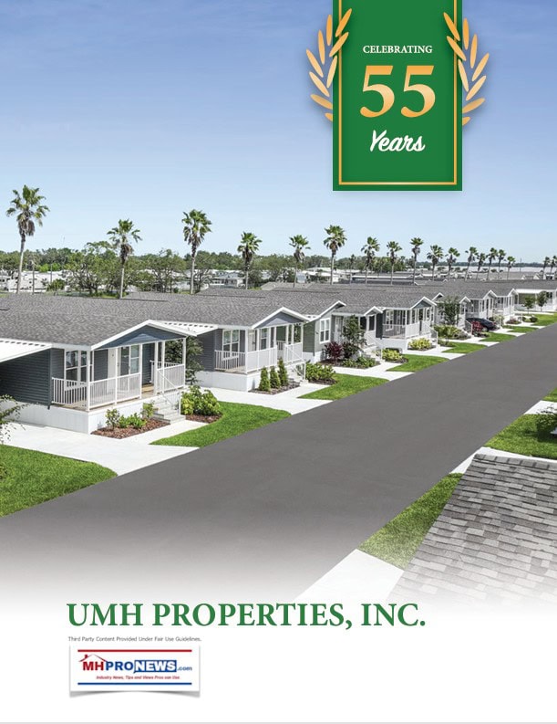 UMHProperties2023AnnualReportCoverImage55thAnniversary-ManufacturedHomeProNewsMHProNews