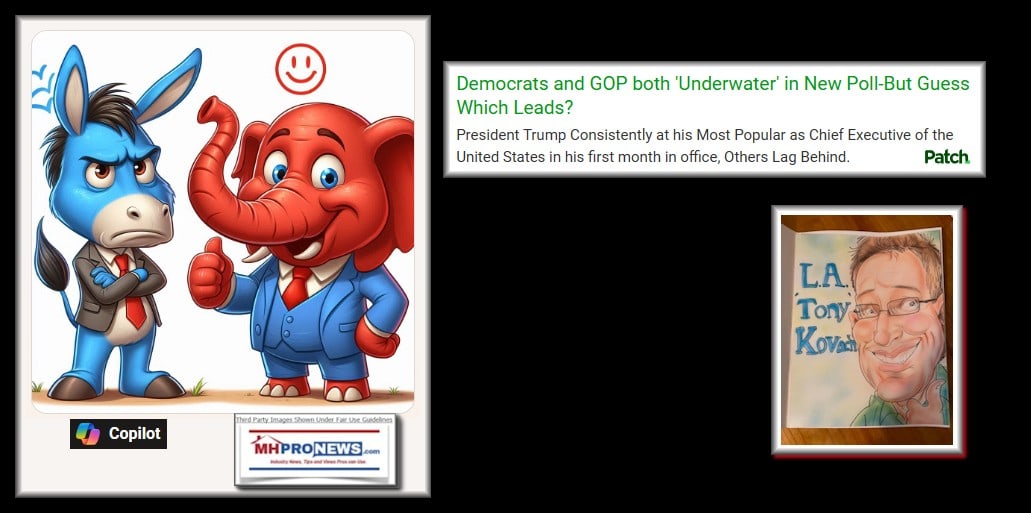 BlueDemFrowningDonkeyRedElephantSmilingPatchMHProNewsPresidentTrumpAtHighestApprovalRating