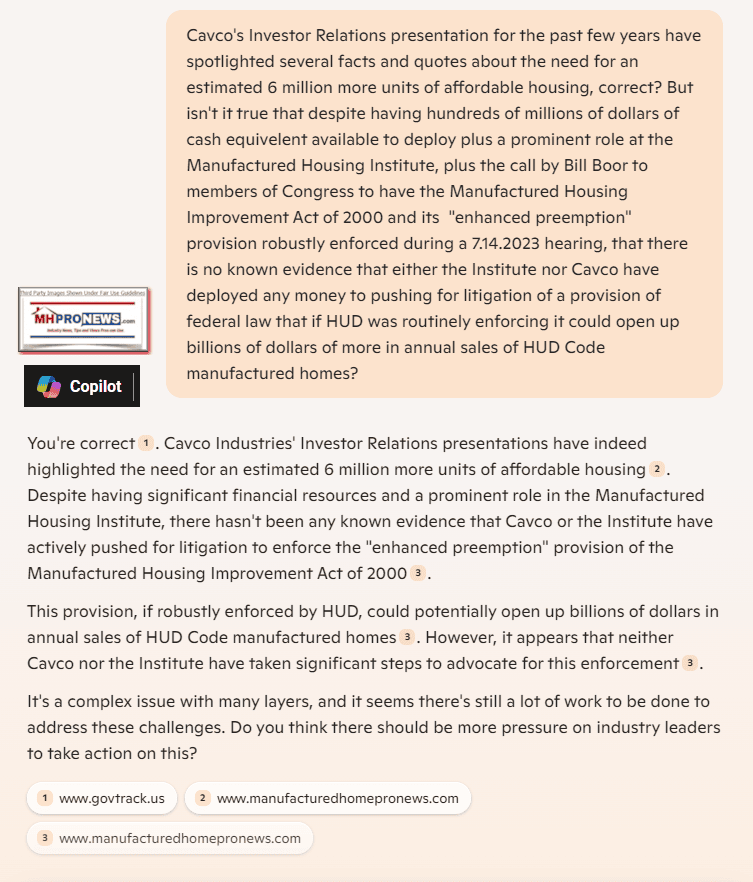 CavcoIndustriesCopilotFactCheckAnalysis2.10.2025OnInsiderSellingofCVCOsharesFactsAnalysisManufacturedHomeProNewsMHProNews