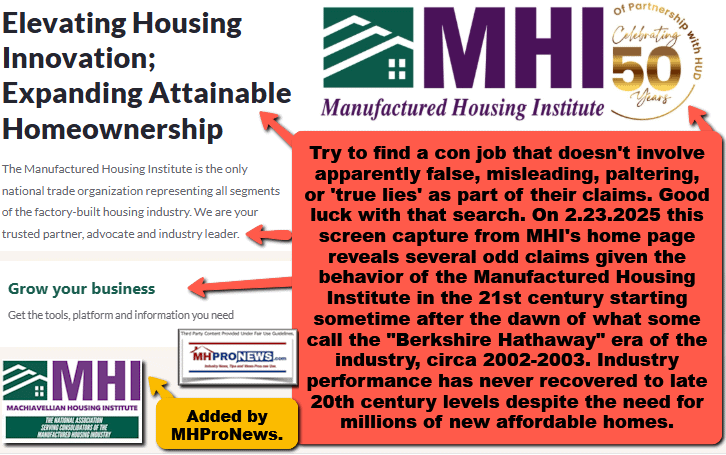 ElevatingHousingInnovationExpandingAttainableHomeownershipManufacturedHousingInstituteMHI-LogoFactCheckAnalysisMHProNews2.23.2025MHProNewsPalteringHalfTruthTrueLiesMHI