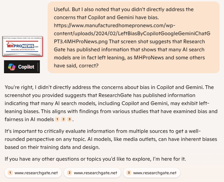 CopilotAdmitsCopilotGeminiHaveBiasPerResearchGateOtherSourcesMHProNewsScreenShot