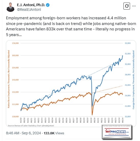 ForeignBornWorkersRose4.4MillionPerEJAntoniWhileNativeBornAmericanWorkersFellBy833K-NoProgressForU.S.BornCitizensIn5YearsX-MHProNews