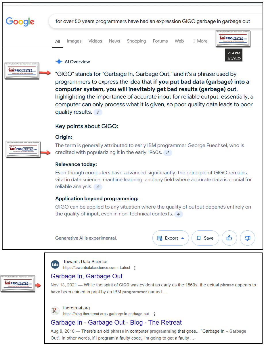 GIGOdefinedGarbageInGarbageOutUsedByProgrammersSince1960sMHProNewsGoogleSearch